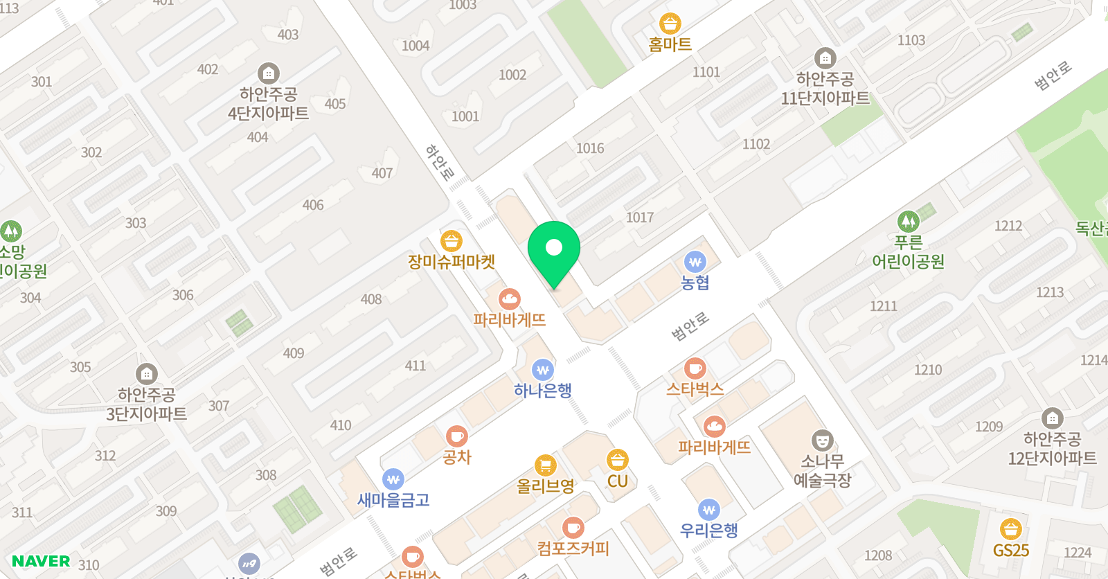 태권숲 여아태권도장 위치