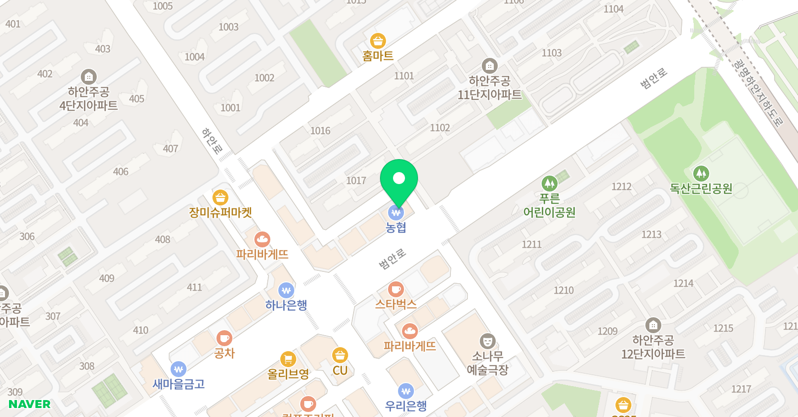 정상 어학원 광명분원 위치