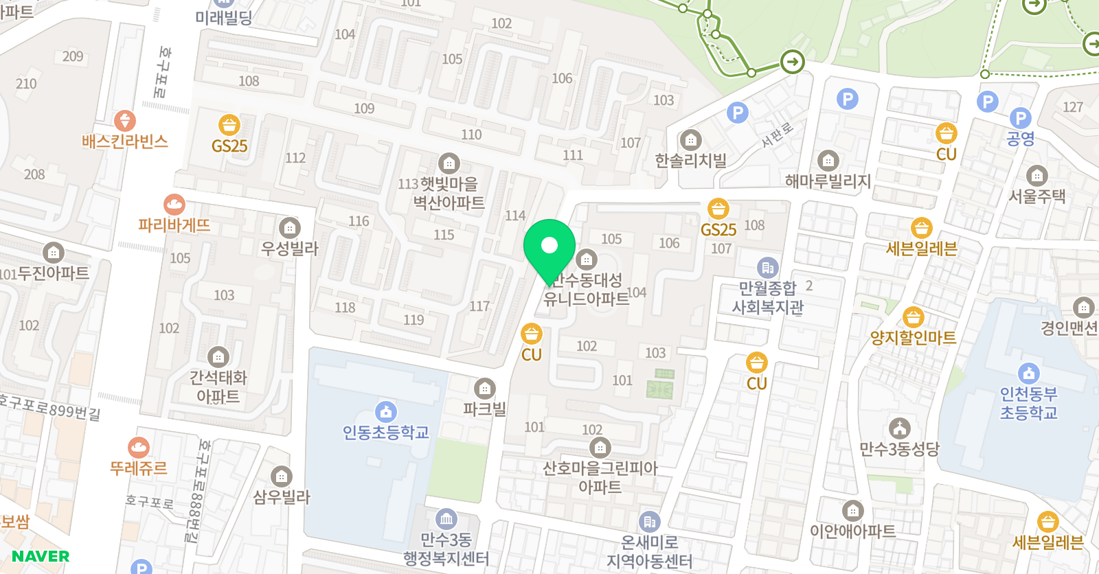 상상그림숲 미술교습학원 위치