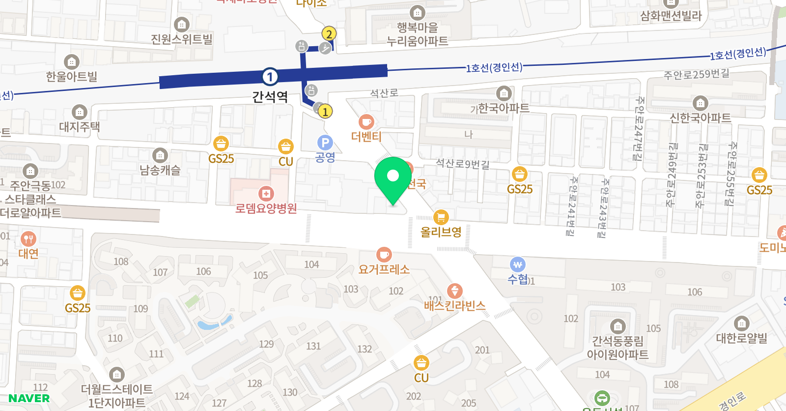 보이스테크닉 컴퍼니 보컬학원 인천점 위치