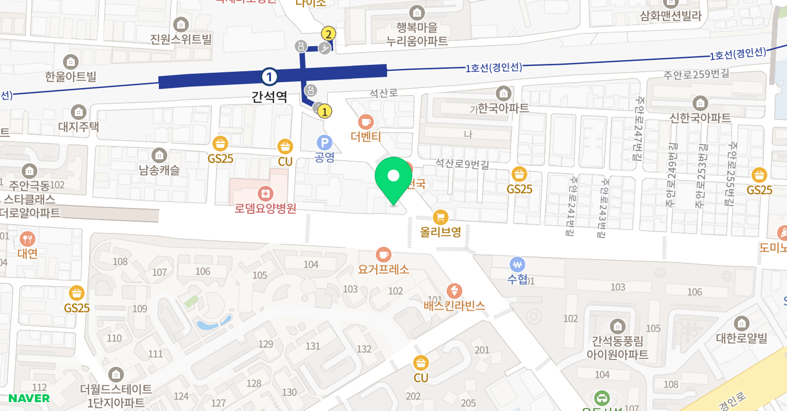 VTC 댄스학원 위치