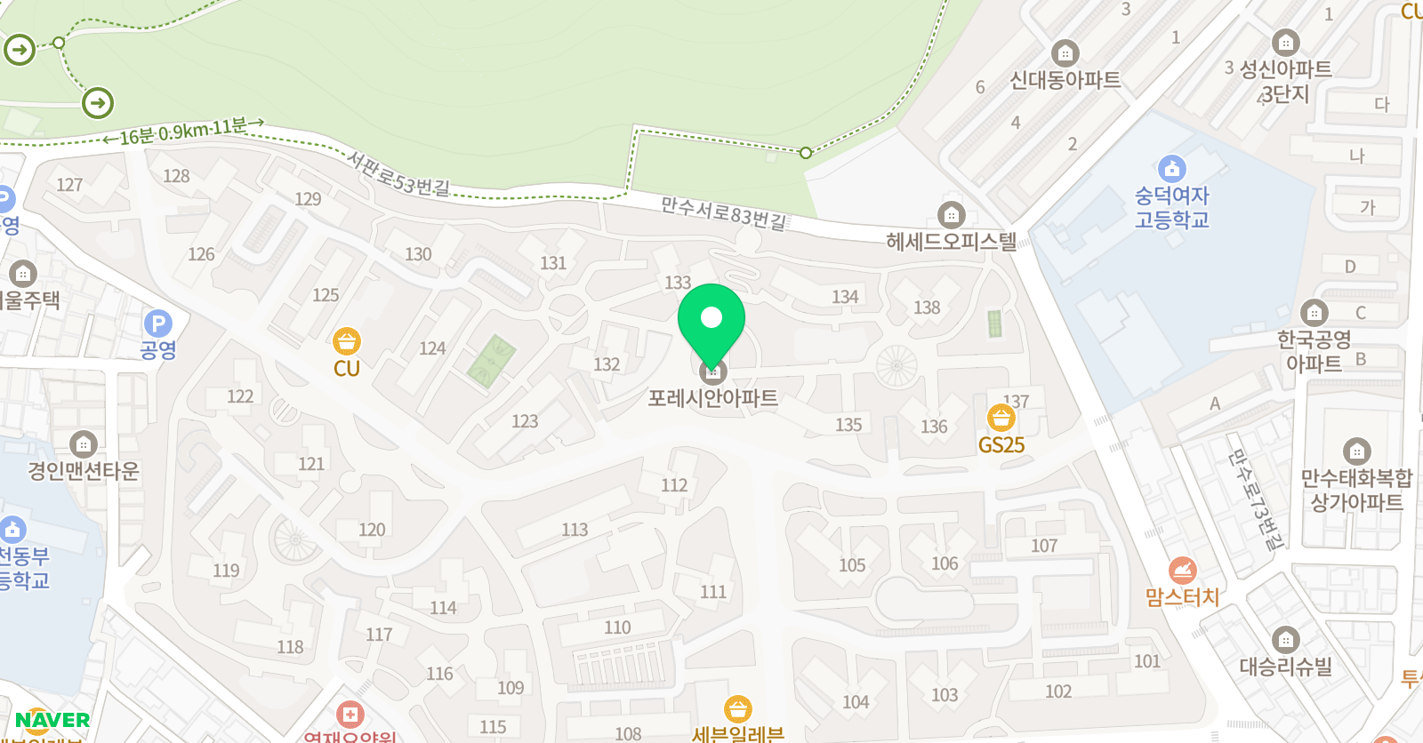 최상위원어민영어 위치