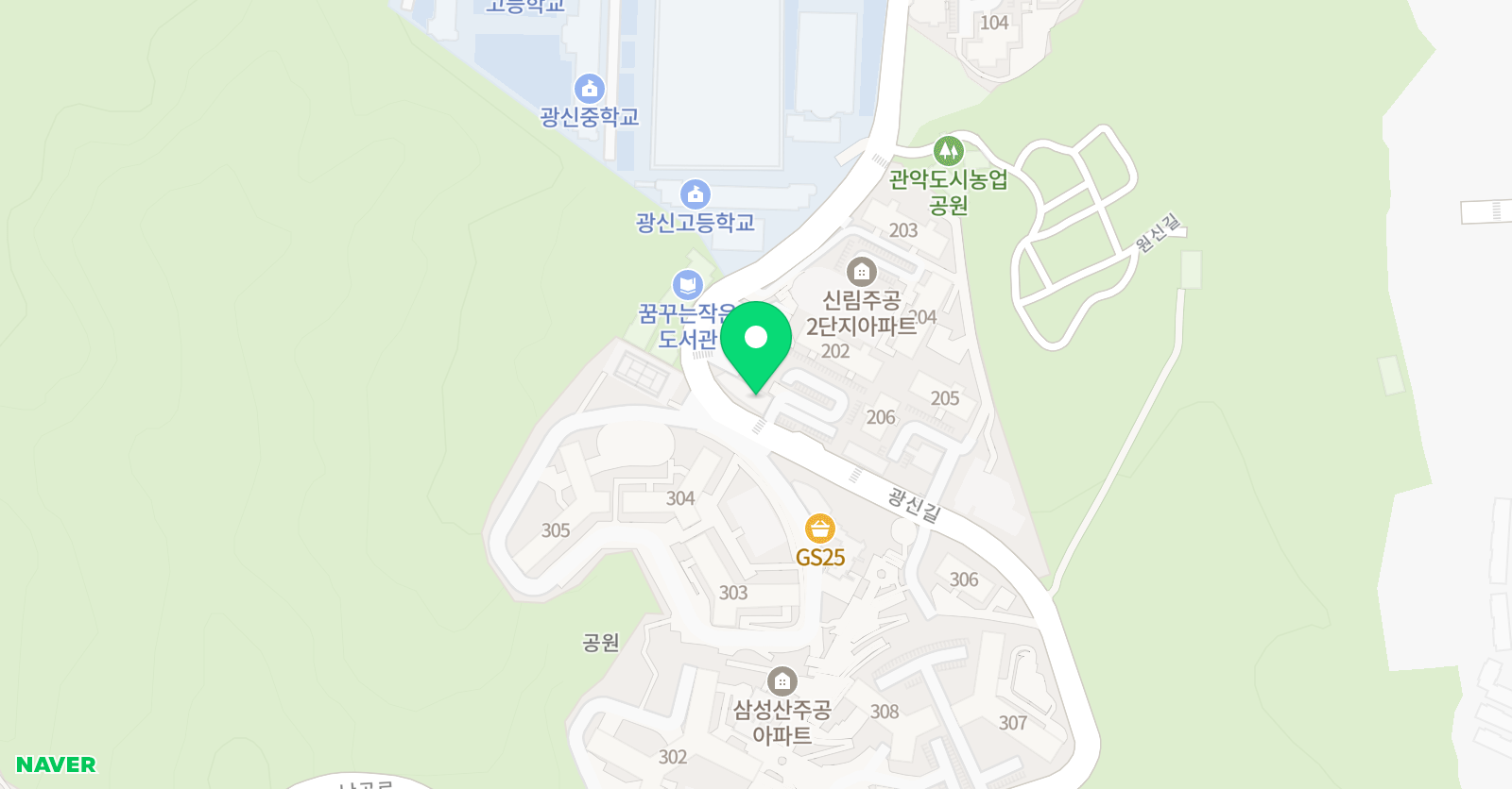 엠에스 수학보습학원 위치