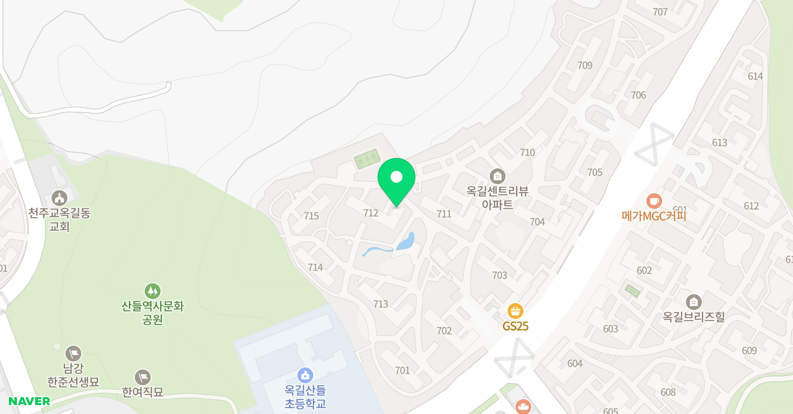 푸르넷 옥길공부방 위치