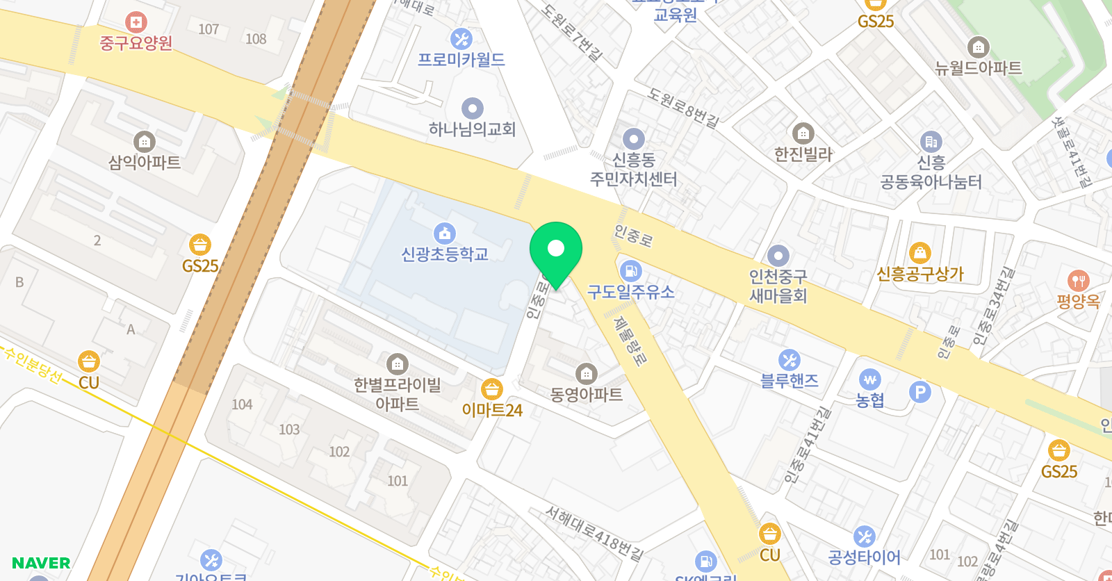 다은 영수학원 위치