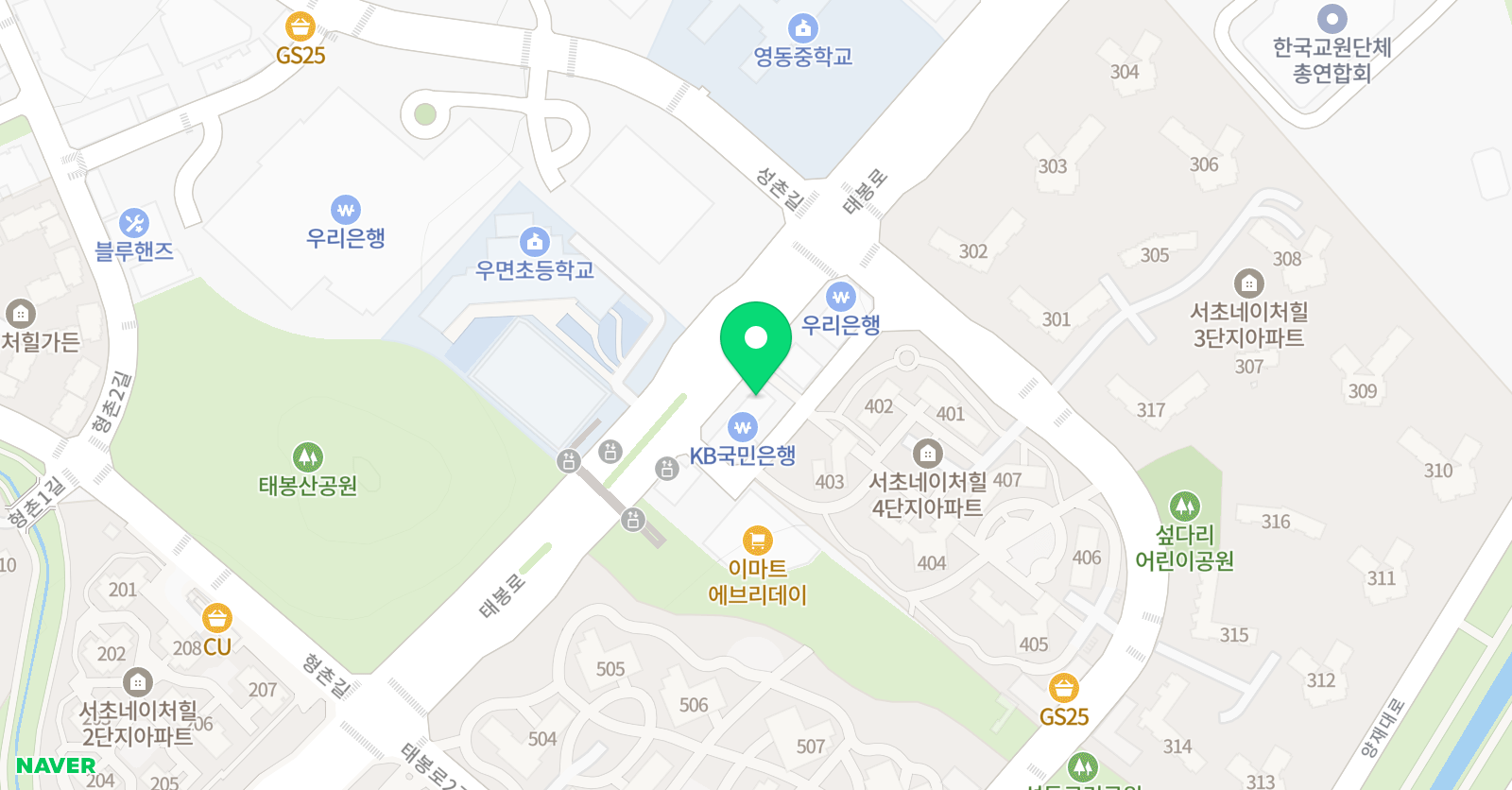 경희대석사 태권도 위치