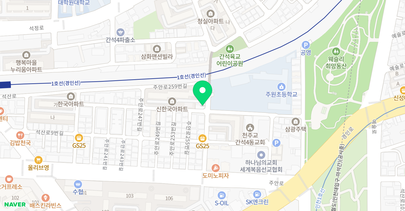 사랑 음악학원 위치