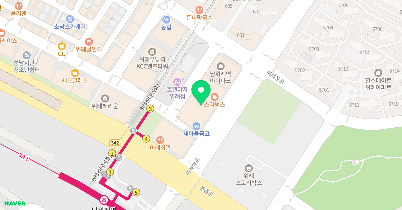UCM 창의수학학원 위치