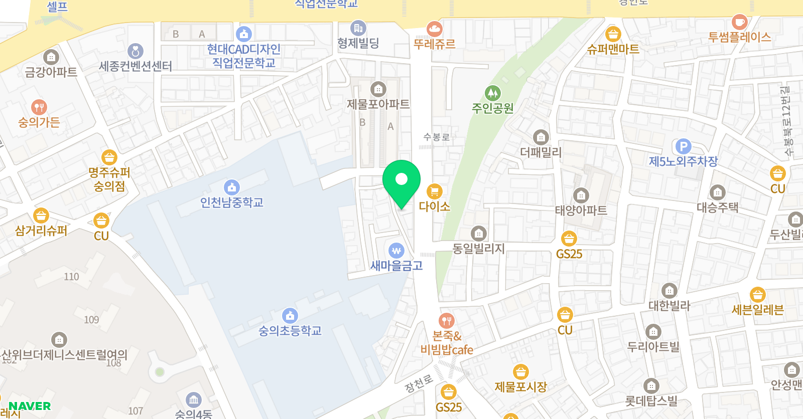 정우 보습학원 위치