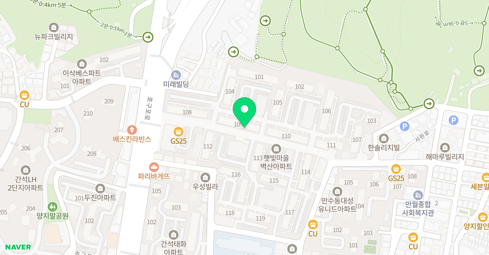 스마트해법 수학 벽산1호점 위치