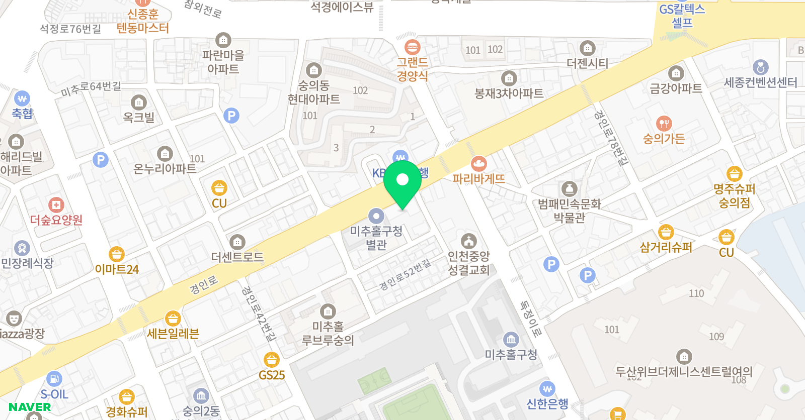 한국주니어축구단 미추홀센터 위치