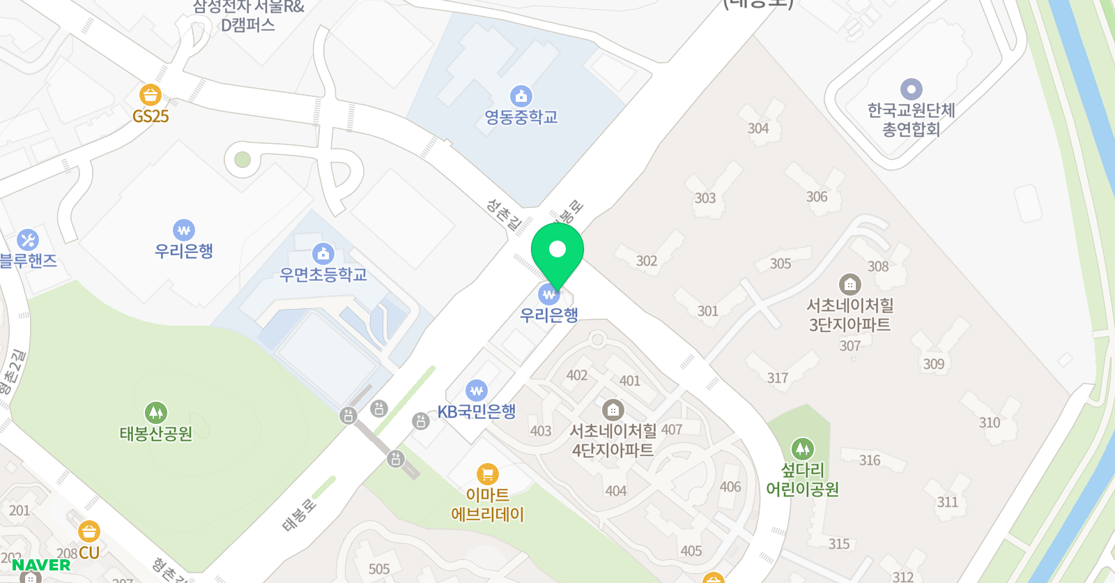 리드인 서초우면 독서논술교습소 위치