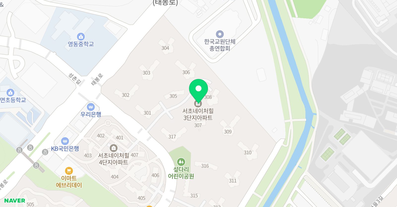 뮤엠 영어 서초네이처힐점 위치