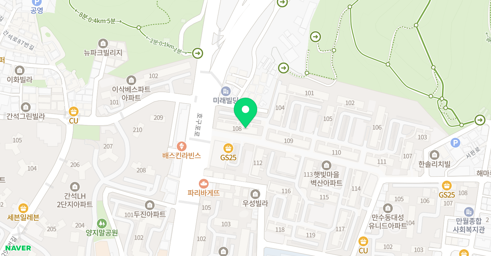 기탄 사고력교실 만수벽산점 위치