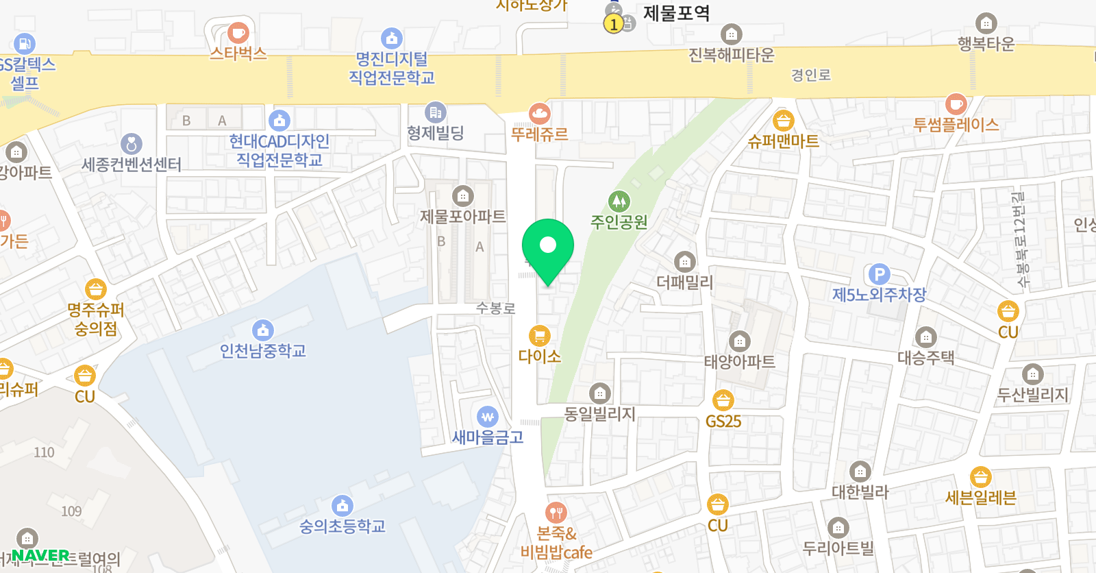 정우 수학 숭의교습소 위치