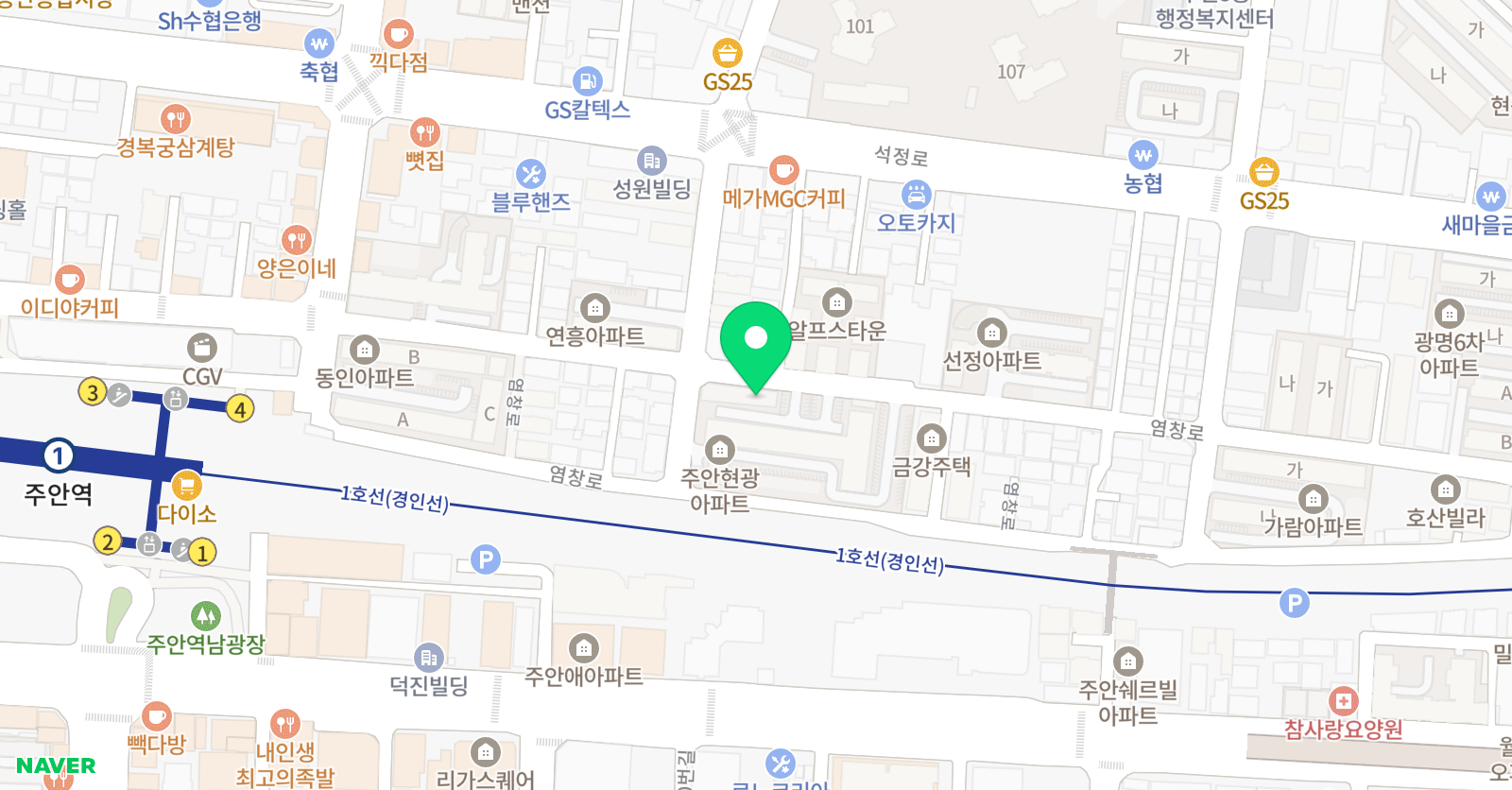 태권도하는아이들 위치