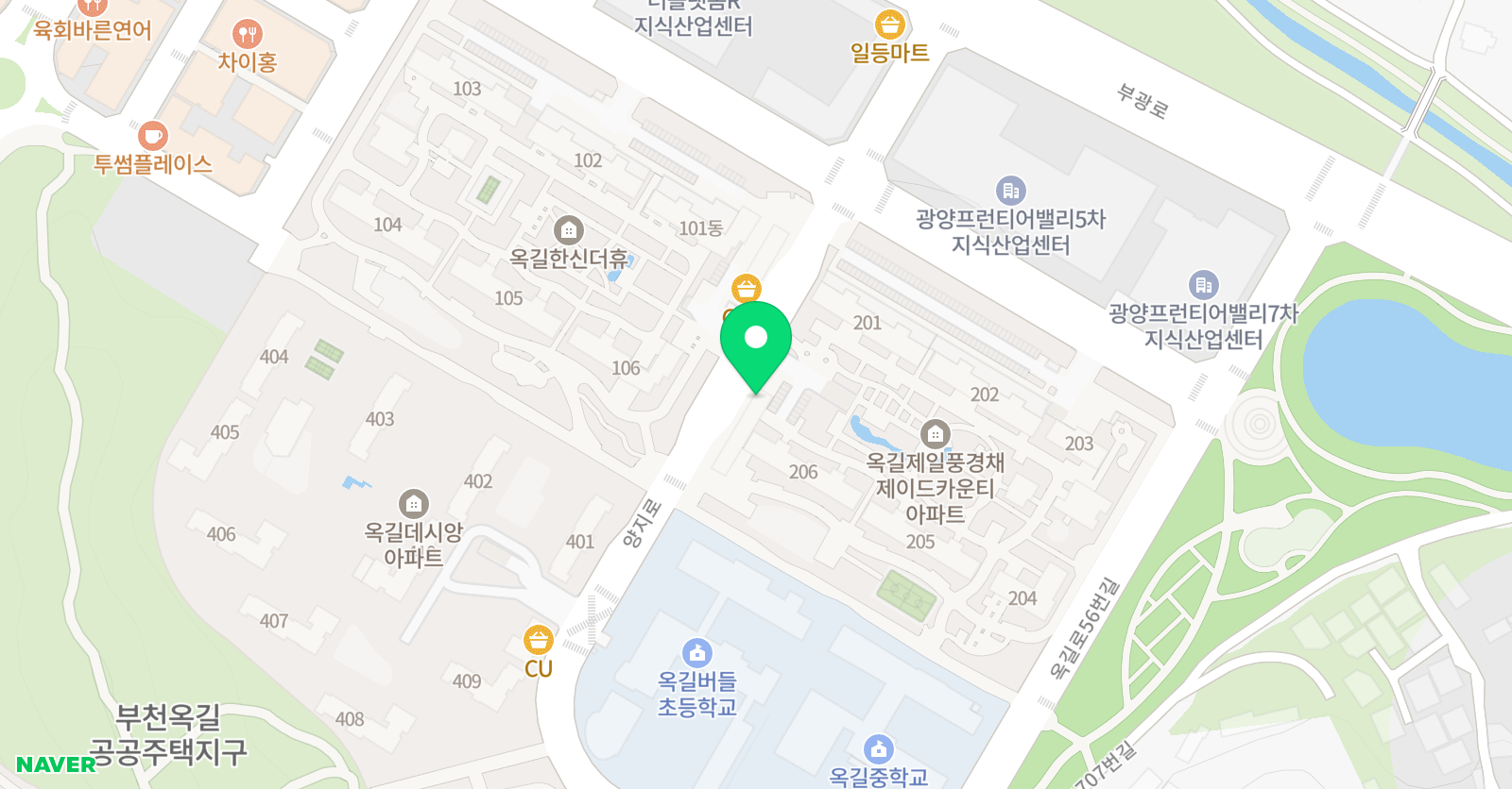 슈퍼키즈 태권도 학원 위치