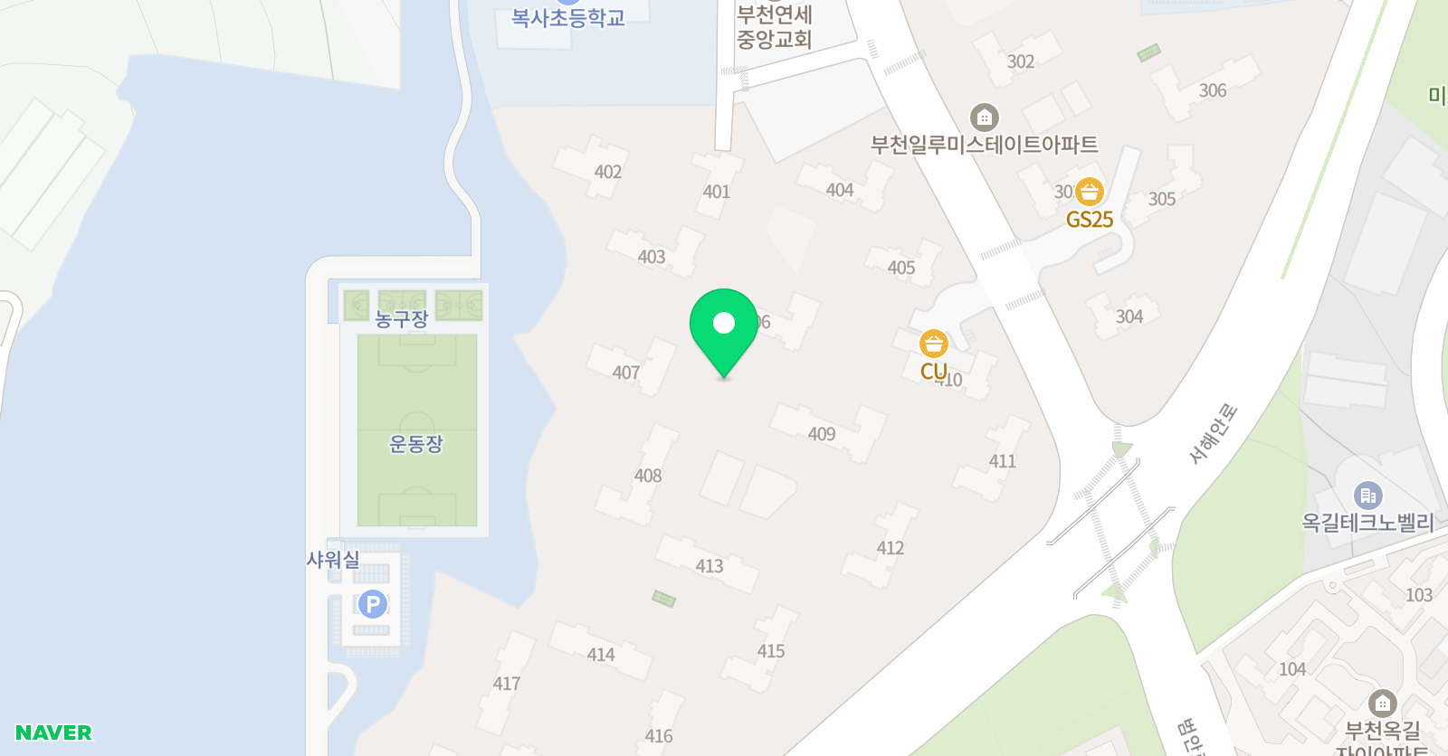 아소비 부천범박일루미스테이트4단지점 위치