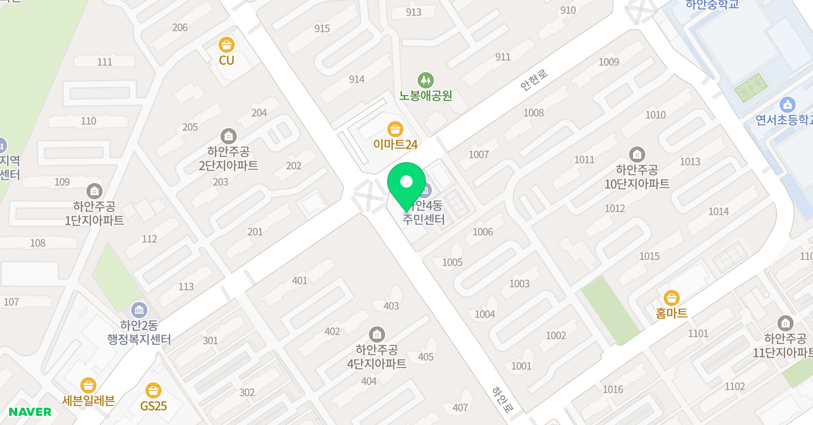 한우리 독서토론논술 광명지부 위치