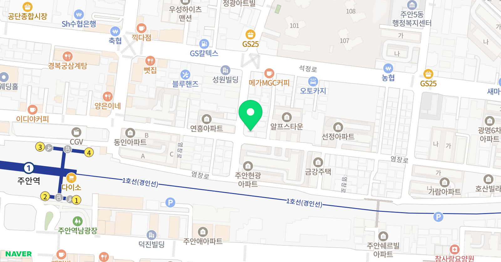 공부하는아이들 학원 위치