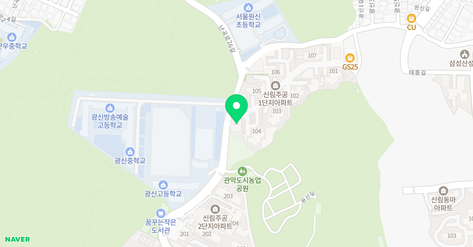 호림 태권도장 위치