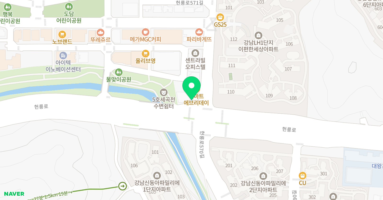 실마리 수학학원 위치