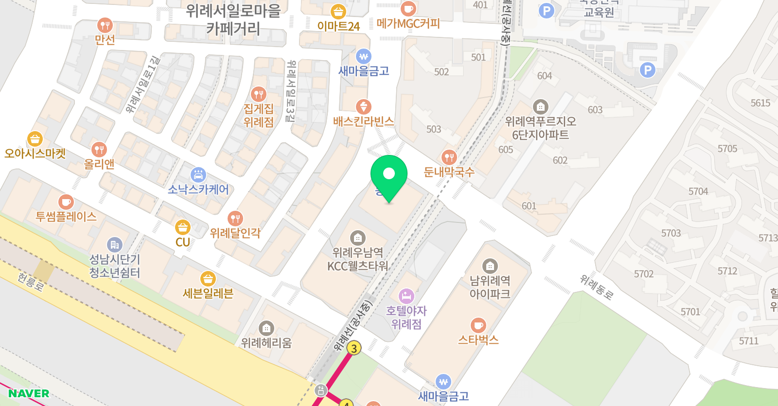위례 W피아노스튜디오 위치