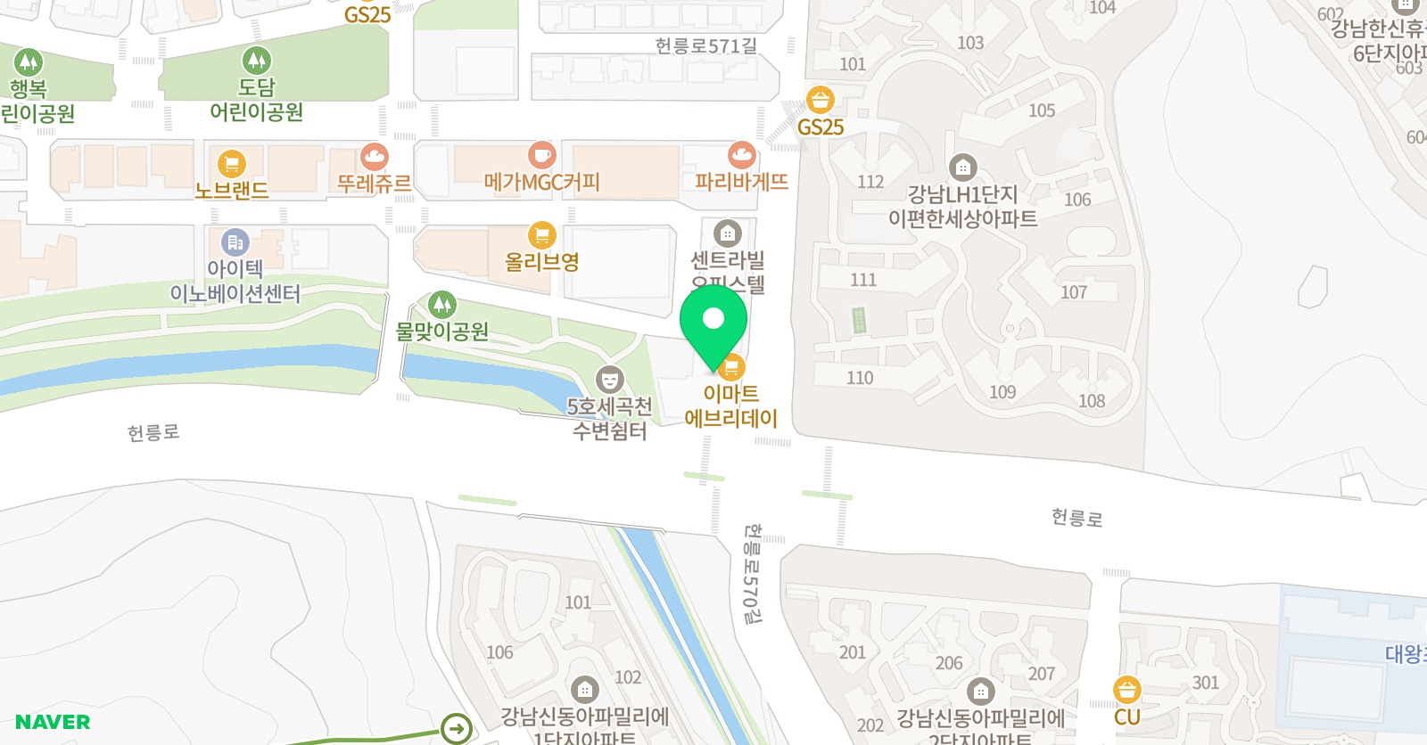 MTA 태권도 서울세곡점 위치