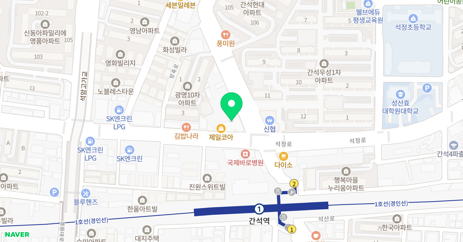 간석홍익 미술학원 위치