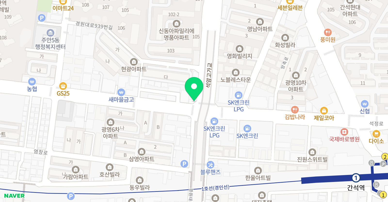 더블에이 학원 위치