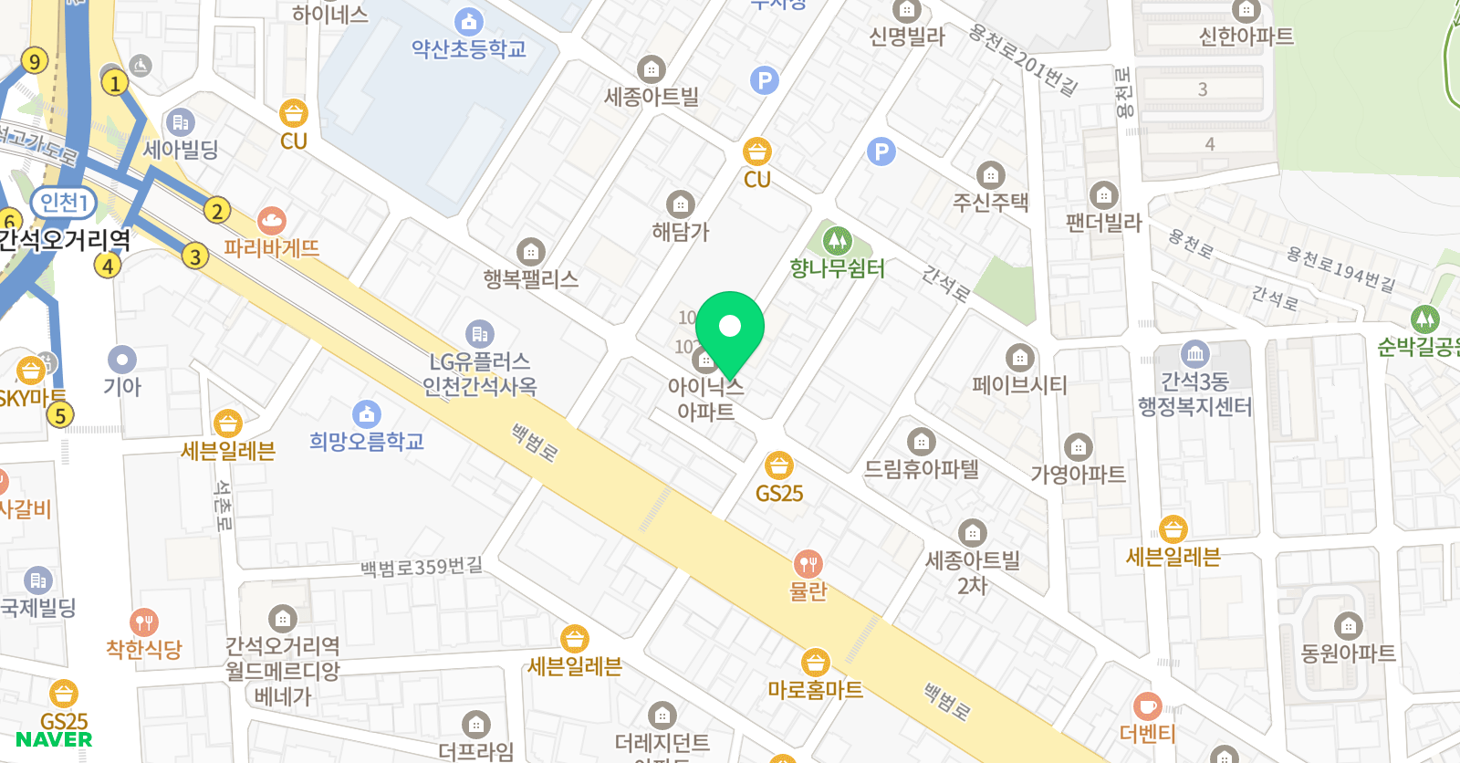 삼성영어셀레나 스마트 학원 위치