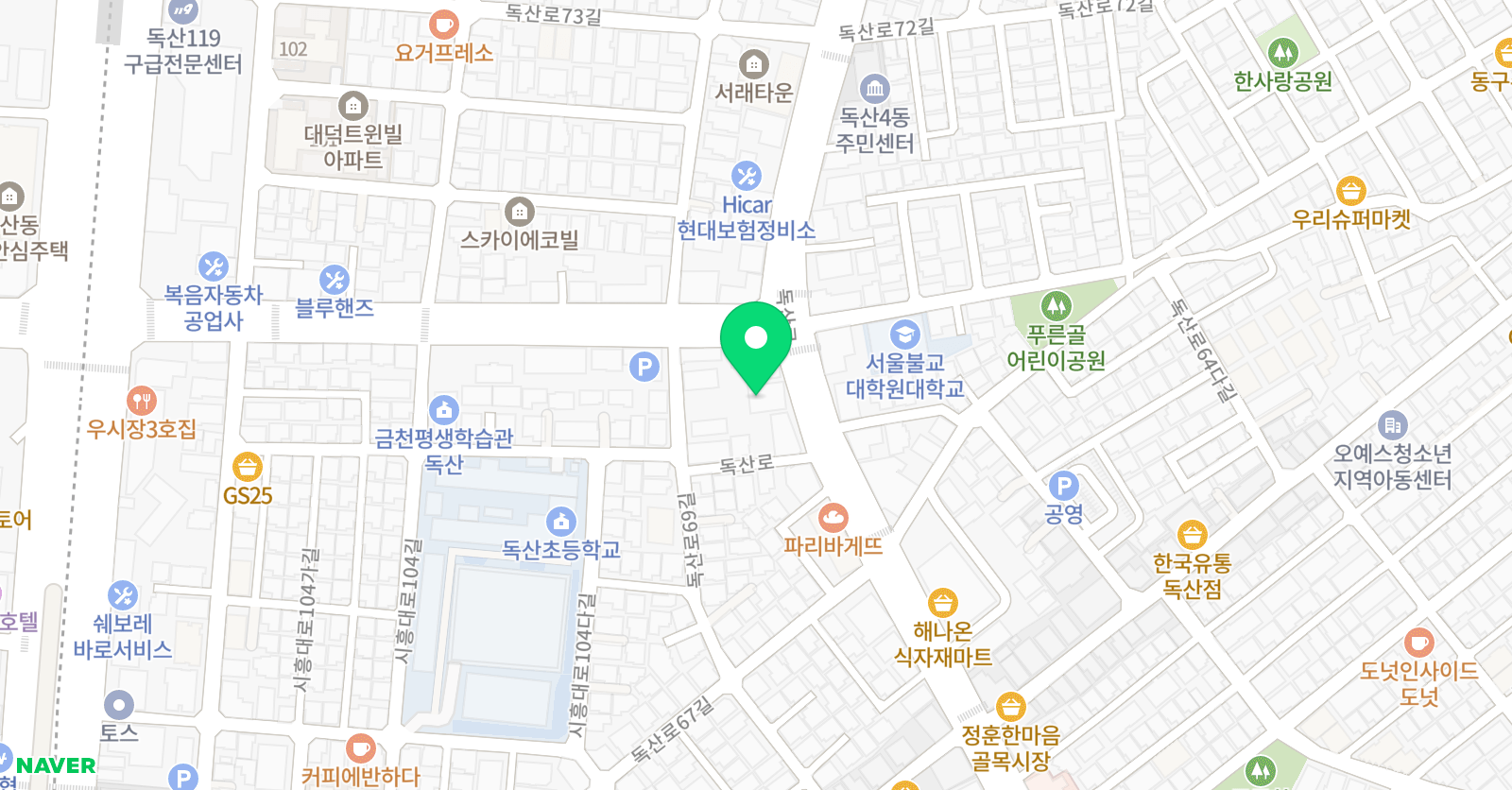이웸 영어학원 위치