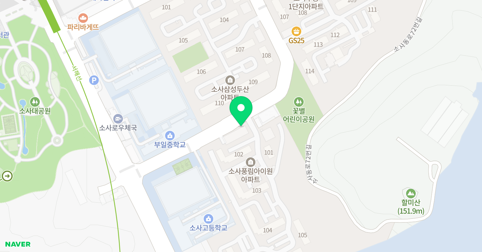 창의력해법 수학보습학원 위치