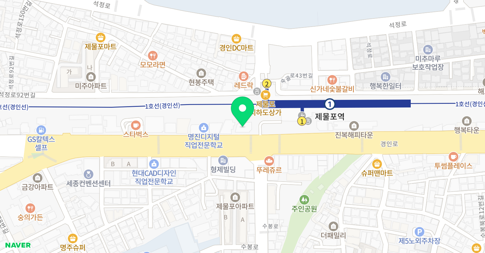 케어스터디 학원 위치