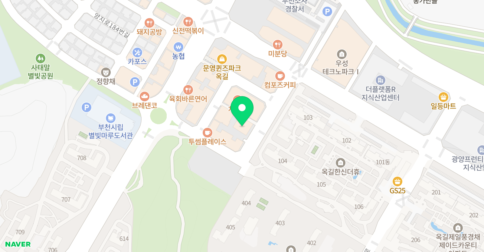 제이비 잉글리쉬&수학 위치