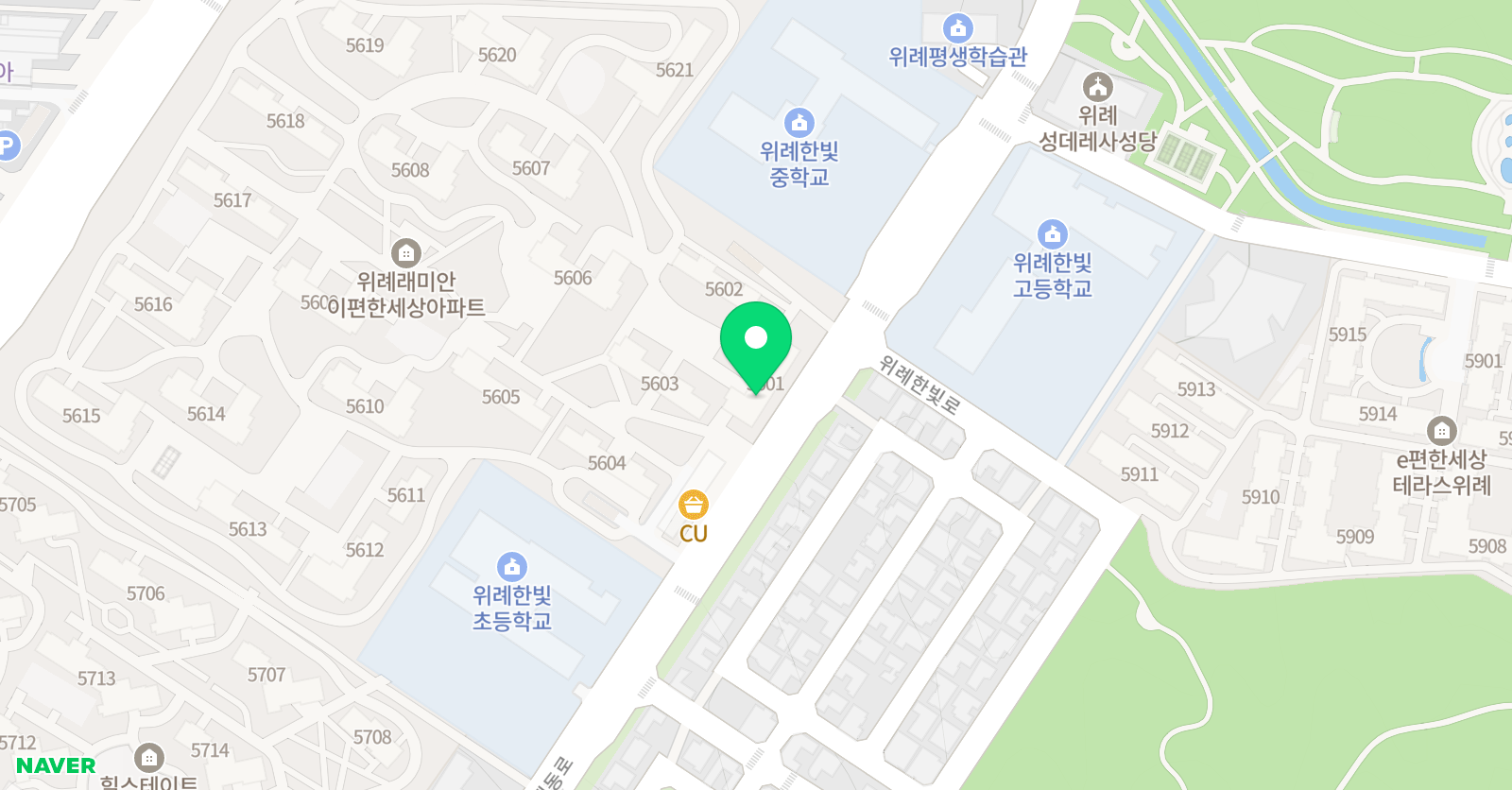 스마트해법 수학 위례한빛점 위치