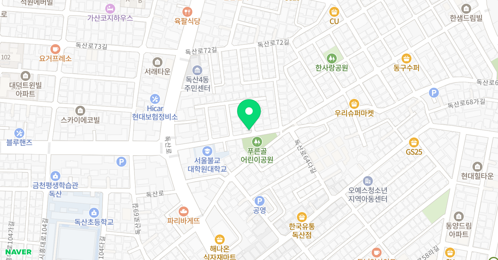 브레인 영어교습소 위치