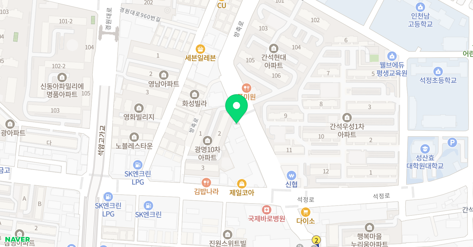 탐구학원 위치