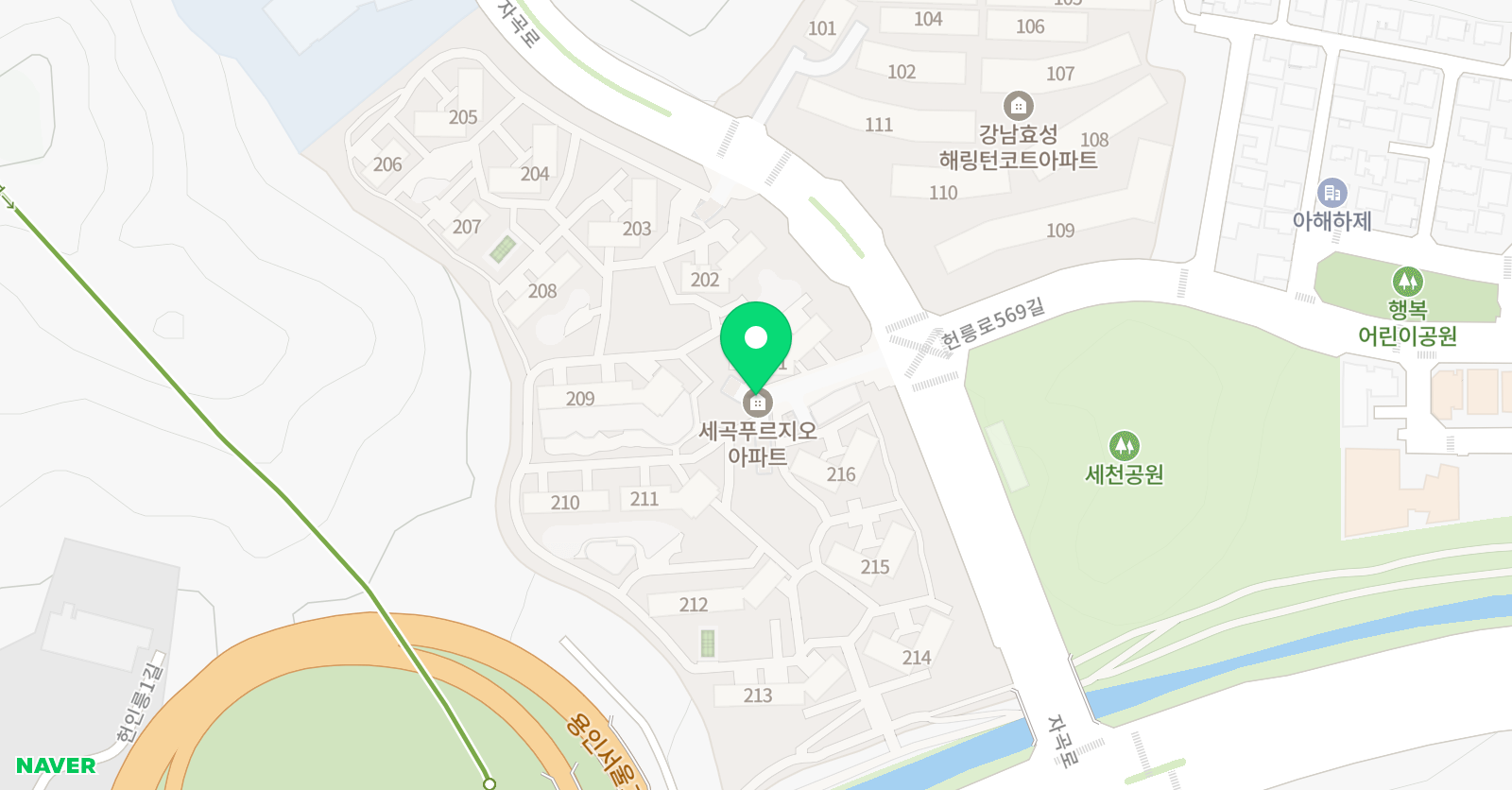 솔루니 세곡푸르지오홈스쿨 위치