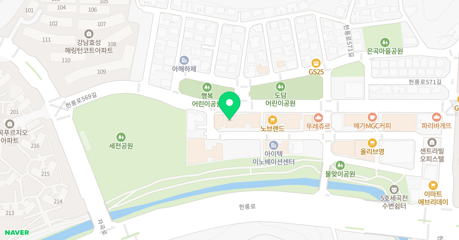 해브인 발레 스튜디오 위치