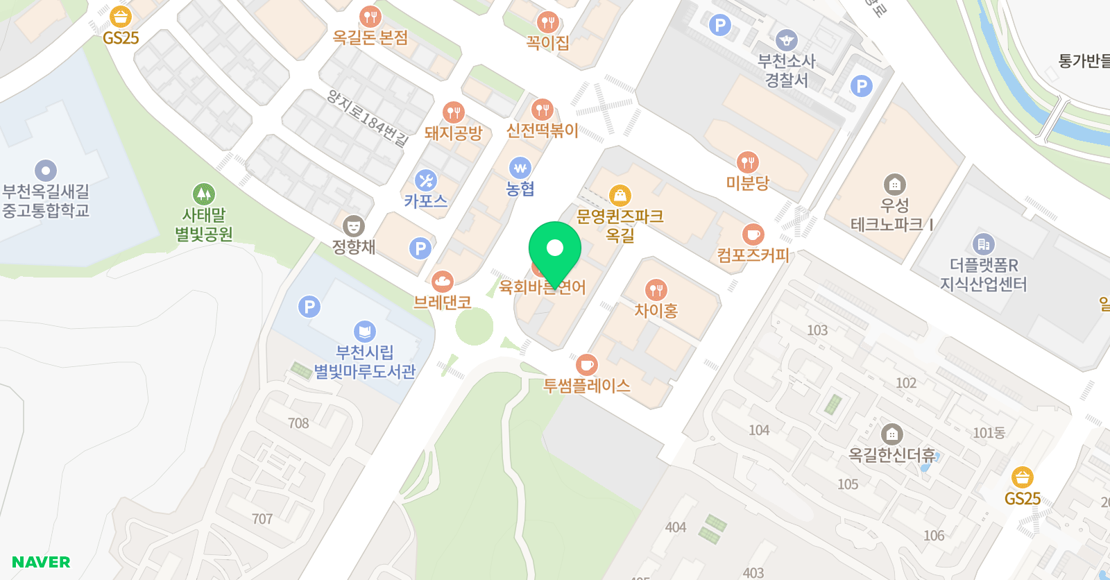 G1230 옥길 수학 캠퍼스 위치