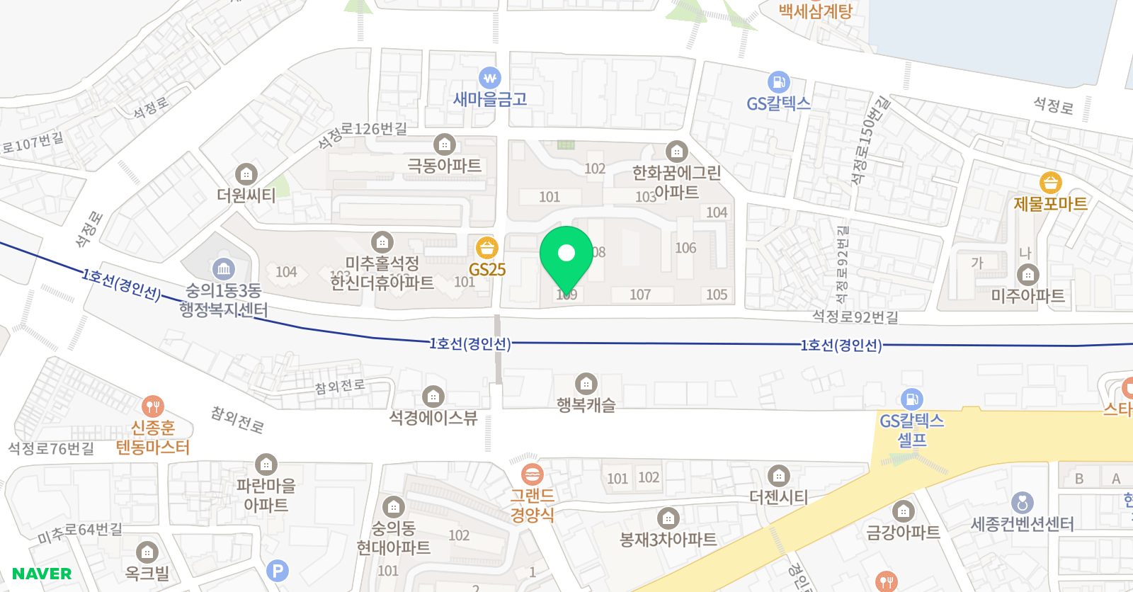 3030 영어 숭의러닝센터 위치