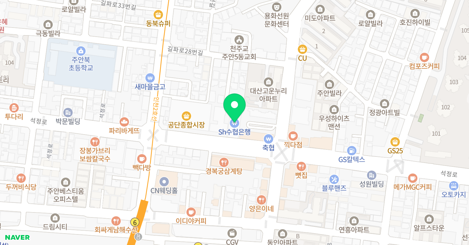 눈높이러닝센터 주안현대학원 위치