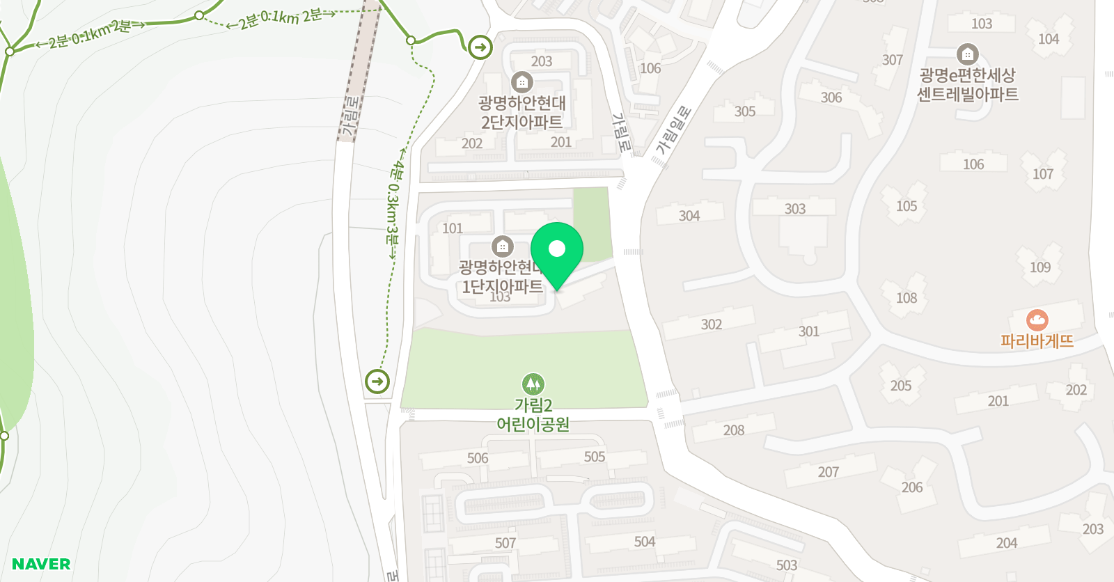삼성 영어 셀레나 하안북 영어교습소 위치