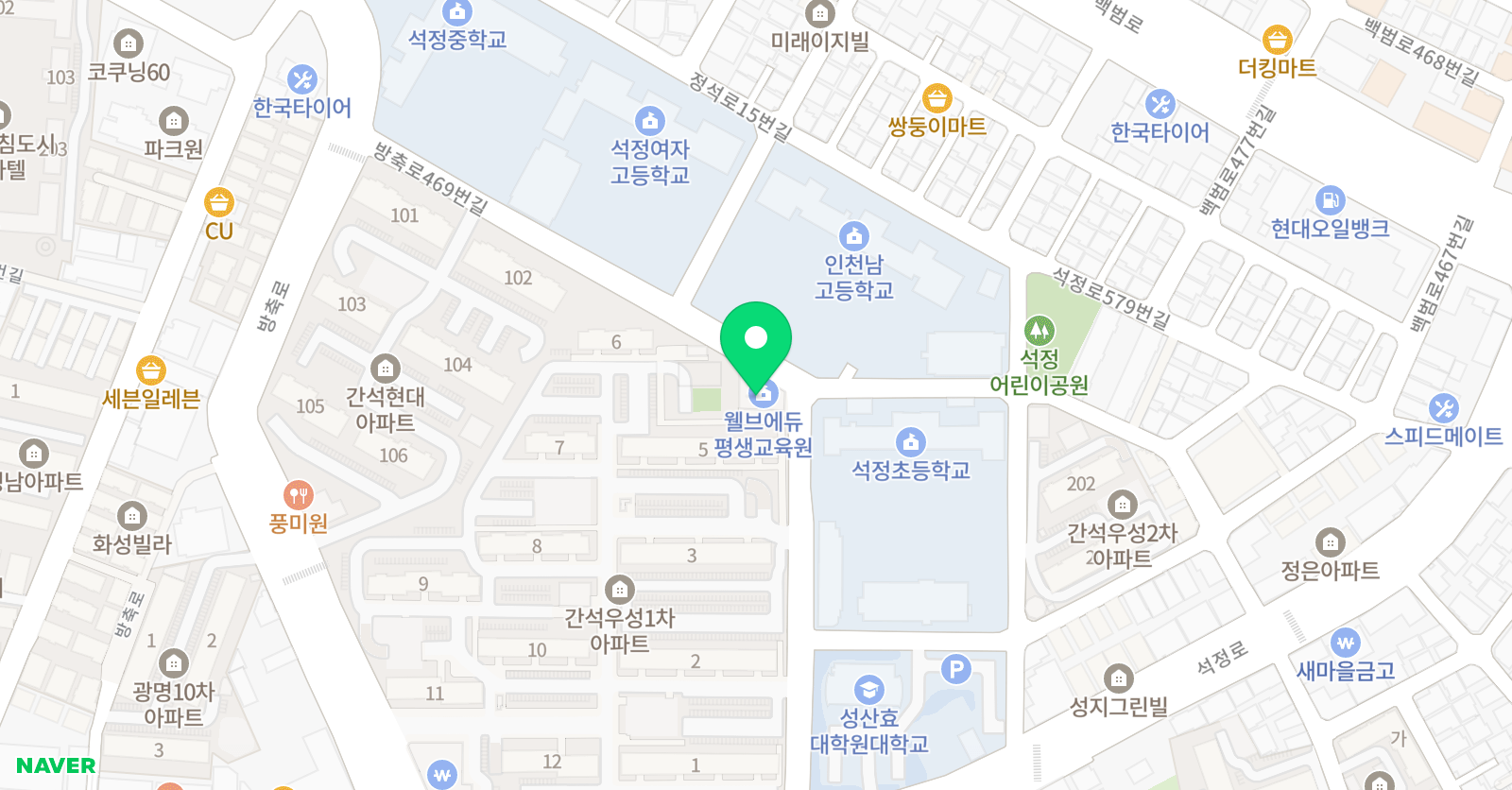 비엔에이 보습학원 위치