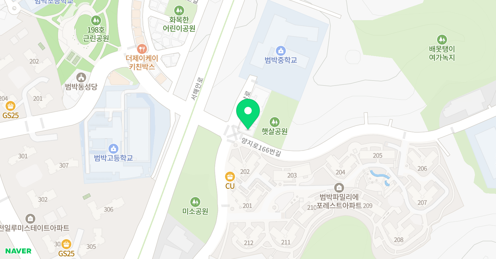 달보드레 영어학원 위치
