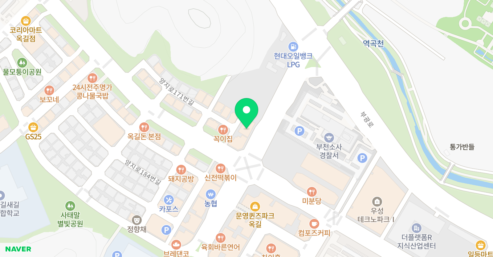 독한 수학학원 옥길점 위치