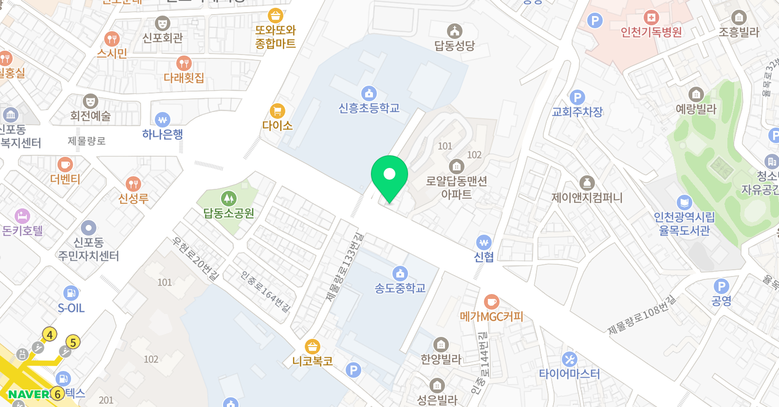 일등급 학원 위치