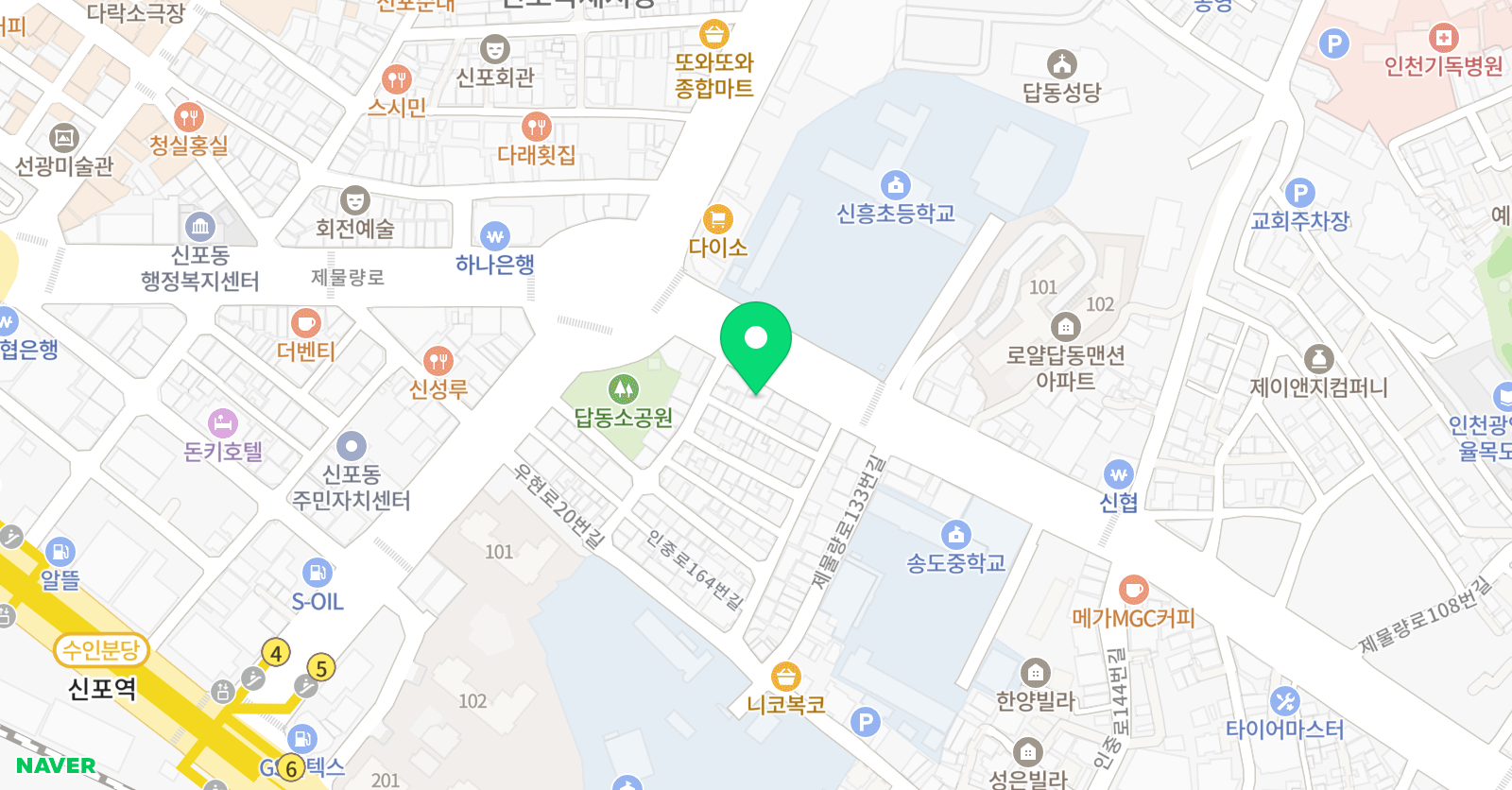 더채움 보습학원 위치