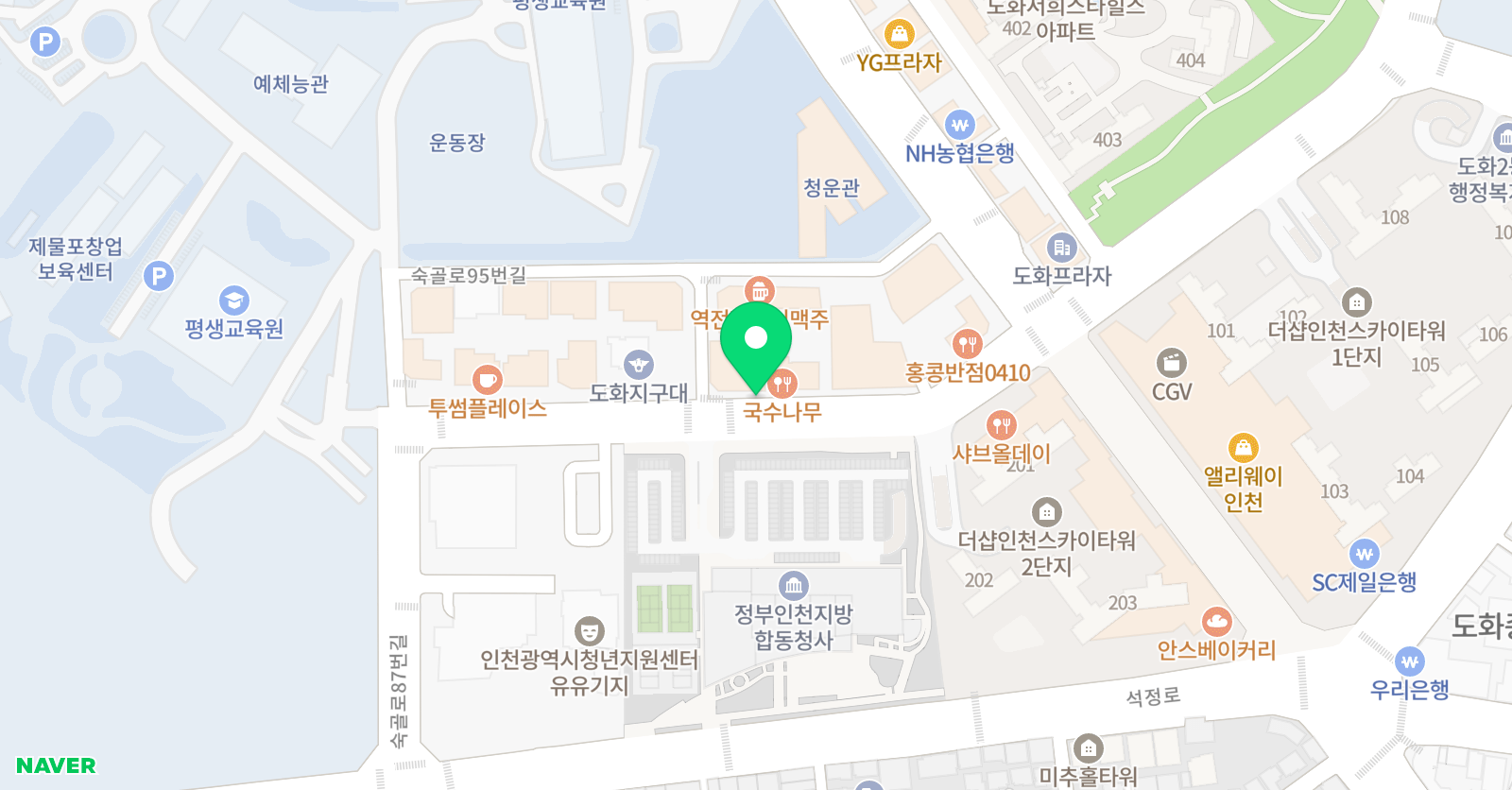 아크로댄스 번지 위치